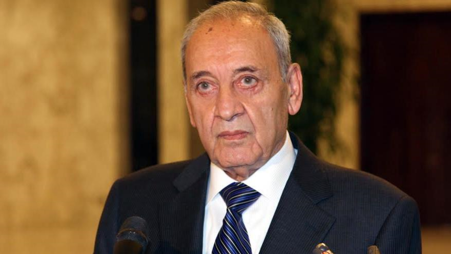 Nabih Berri, presidente del Parlamento de El Líbano 