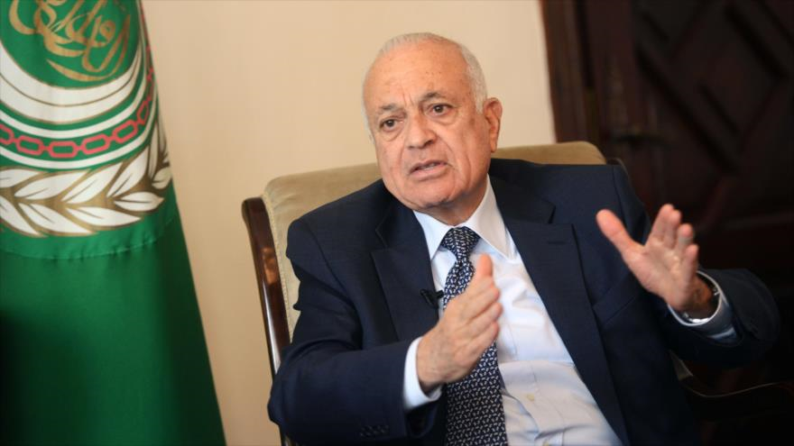 El secretario general de la Liga Árabe , Nabil al-Arabi.