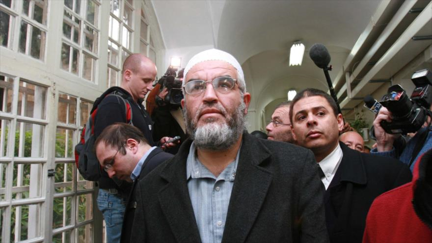 El líder de la rama norteña del Movimiento Islámico en los territorios ocupados palestinos, el sheij Raed Salah