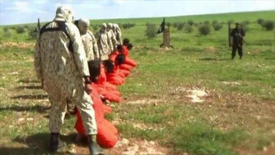 Integrantes de EIIL ejecutan a ocho soldados chiíes del Ejército sirio en Hama