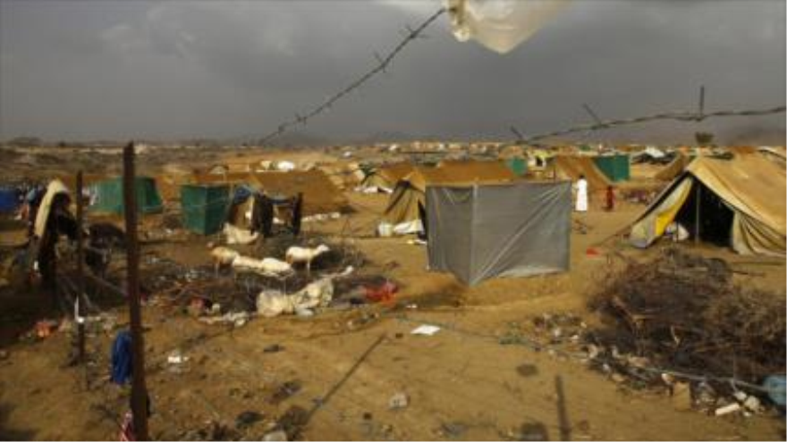 Campo de refugiados de Al-Mazrak, en la frontera de Yemen con Arabia Saudí