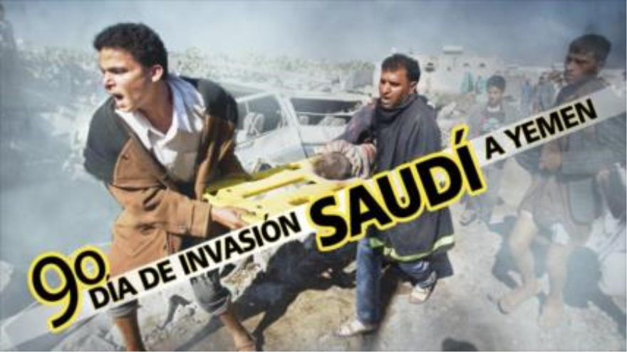 El noveno día de la invasión saudí a Yemen