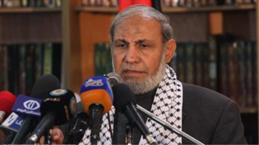 Mahmud al-Zahar, alto responsable del Movimiento de Resistencia Islámica Palestina (HAMAS).