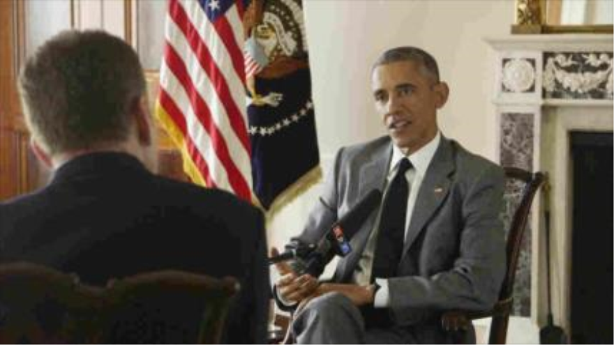 Presidente de EE.UU., Barack Obama en una entrevista con la emisora de radio estadounidense NPR. 6 de abril de 2015 