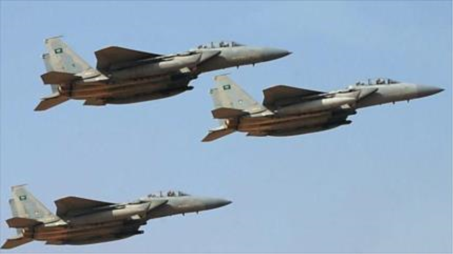 Tres cazas del régimen saudí