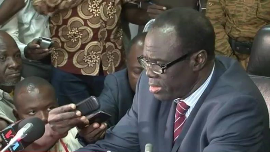 Presidente de transición de Burkina Faso, Michel Kafando