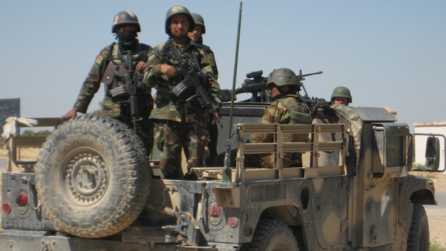 Soldados del Ejército afgano en la provincia nororiental de Badajshan.