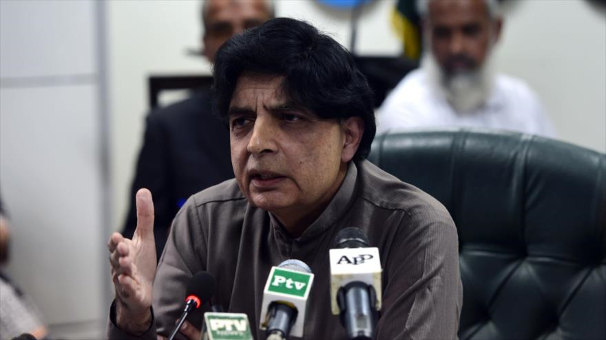 Chaudhry Nisar Ali, ministro del Interior de Paquistán