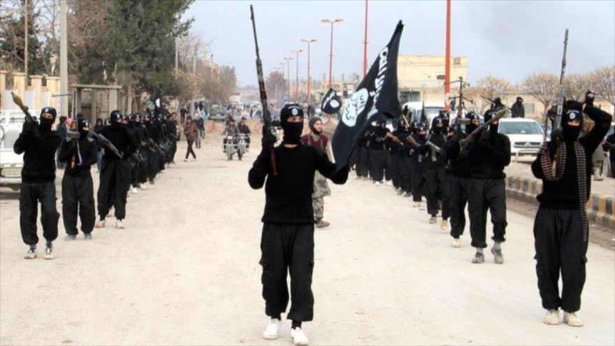Miembros del grupo terrorista EIIL (Daesh, en árabe).