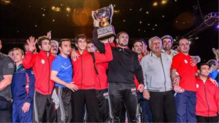 El equipo iraní de Lucha Libre 