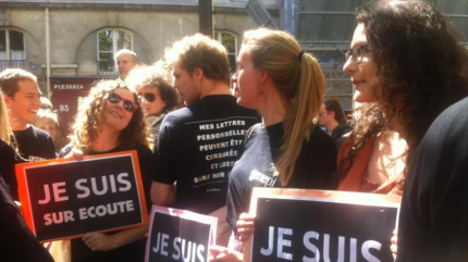 Cientos de personas protestan en París contra nuevo espionaje estatal generalizado