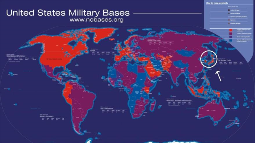 La red mundial de bases militares de los EEUU