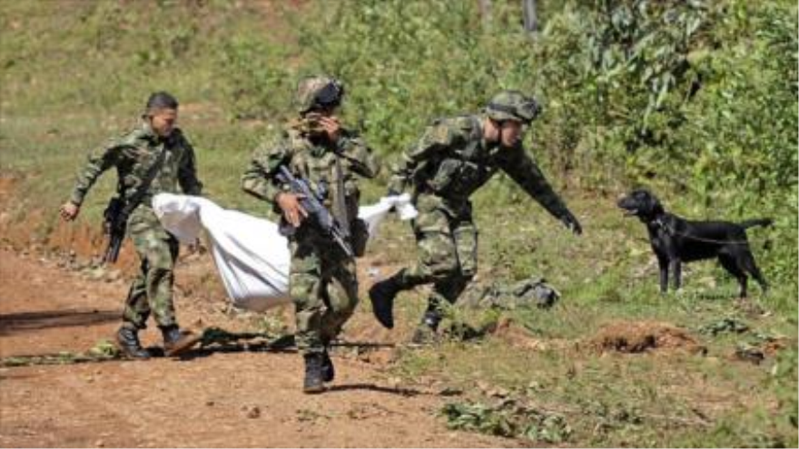 Soldados colombianos en Cauca