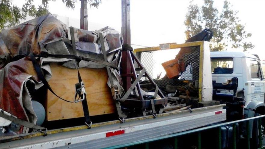 El camión robado con material radiactivo hallado en México en 2013