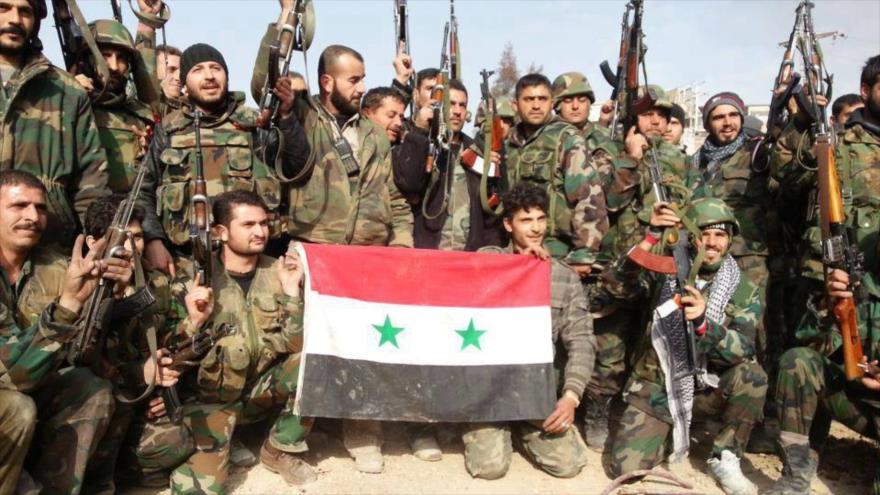 Los militares del Ejército del Gobierno sirio