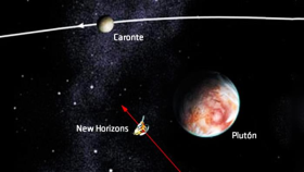 La NASA publica una primera imagen en color de Plutón y su luna