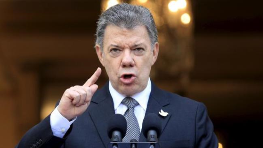 El presidente de Colombia, Juan Manuel Santos