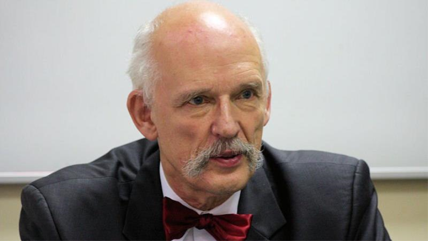 El eurodiputado polaco conservador Janusz Korwin-Mikke