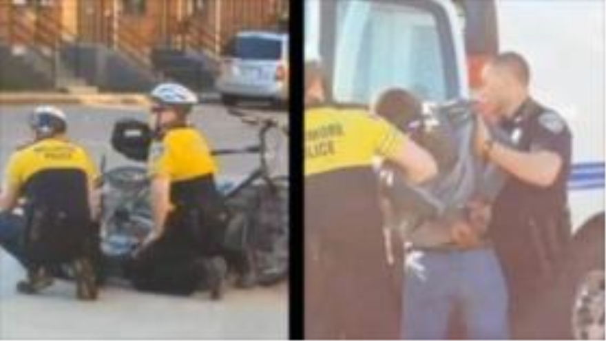 Fotos del momento del arresto de Freddie Gray por la Policía de Baltimore.