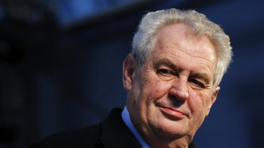 Milos Zeman, el presidente de la República Checa