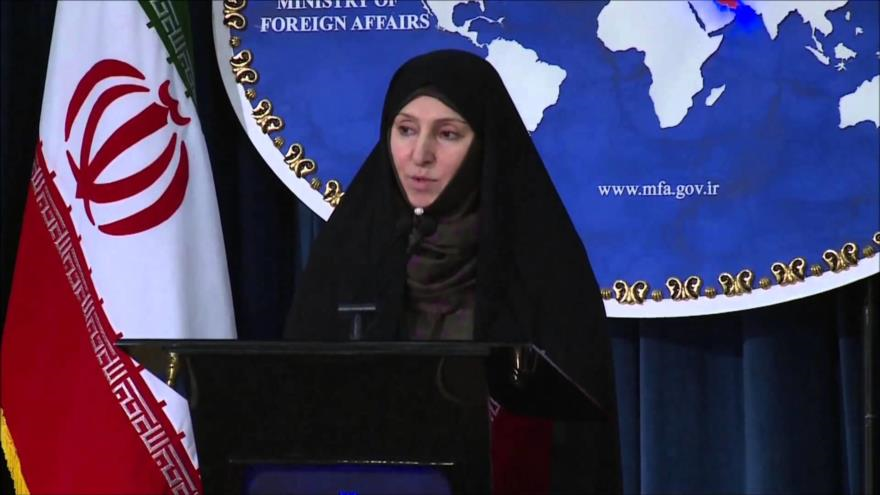 La portavoz del Ministerio de Asuntos Exteriores de Irán, Marzie Afjam.