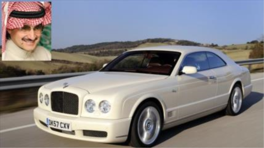 Al-Walid bin Talal promete premiar con 100 Bentleys a 100 pilotos saudíes que devastaron Yemen.