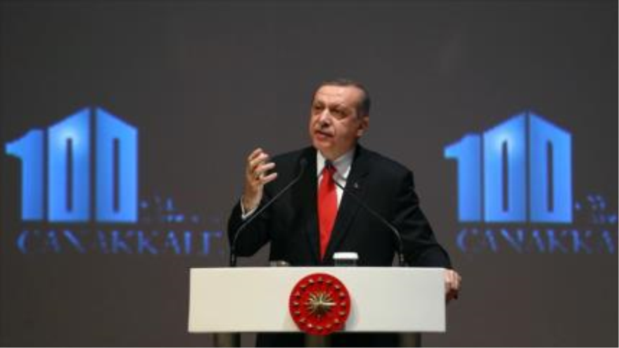 El presidente de Turquía, Recep Tayyip Erdogan, ofrece discurso durante la “Cumbre de la Paz” en la ciudad turca de Estambul. 23 de abril de 2015