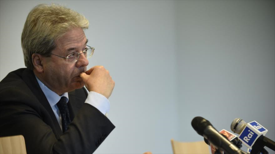 El ministro italiano de Asuntos Exteriores, Paolo Gentiloni