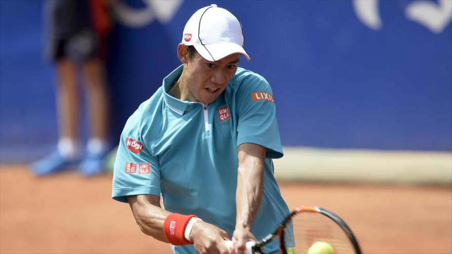 El tenista japonés Kei Nishikori, 24 de abril de 2015