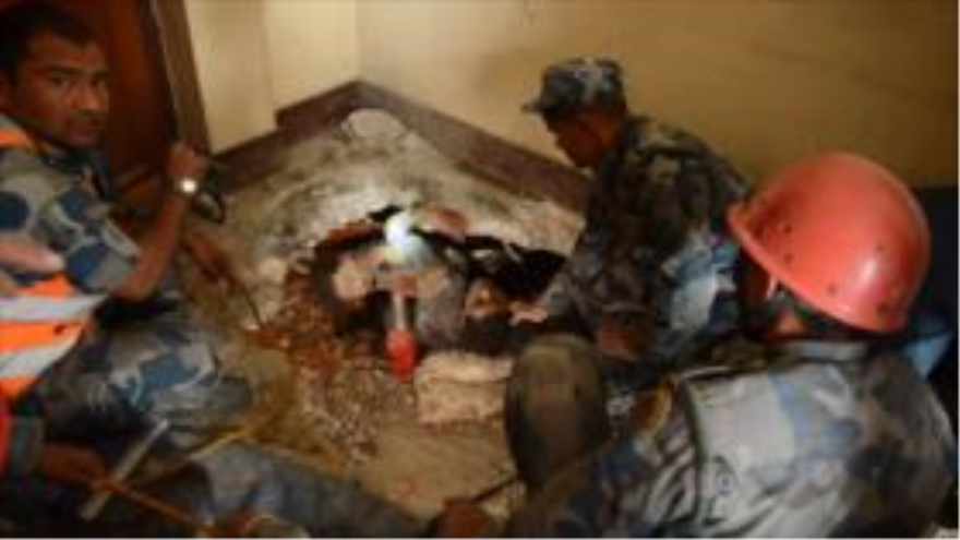 Afectados por el terremoto en Nepal. 25 de abril de 2015