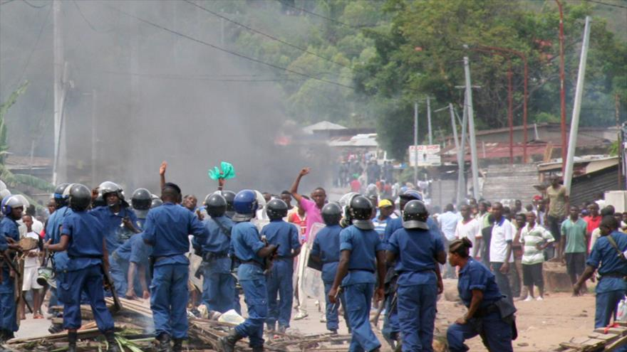 Protestas en Burundi, el 26 de abril de 2015.