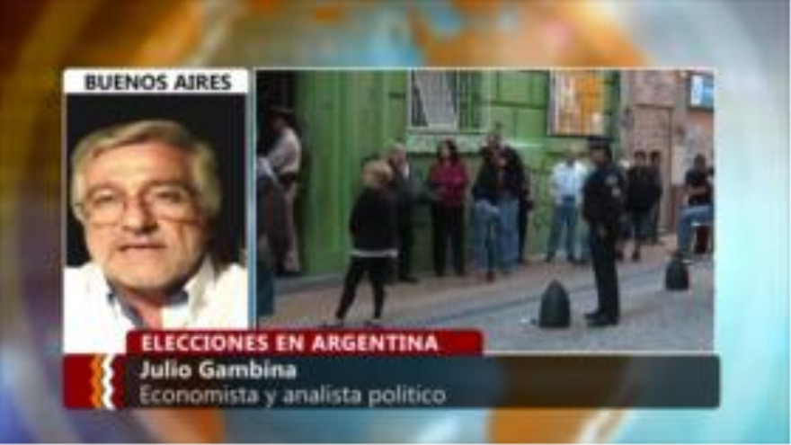 “Partido gobernante podría obtener 50% de voto en Argentina”