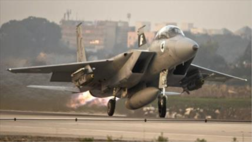 Avión de combate F-15 de la fuerza aérea israelí.