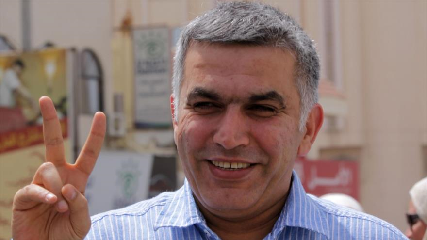 El presidente del Centro de Derechos Humanos de Baréin, Nabil Rayab.