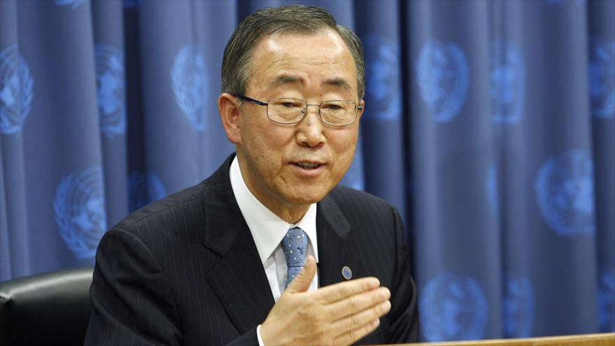 El secretario general de la ONU, Ban Ki-moon