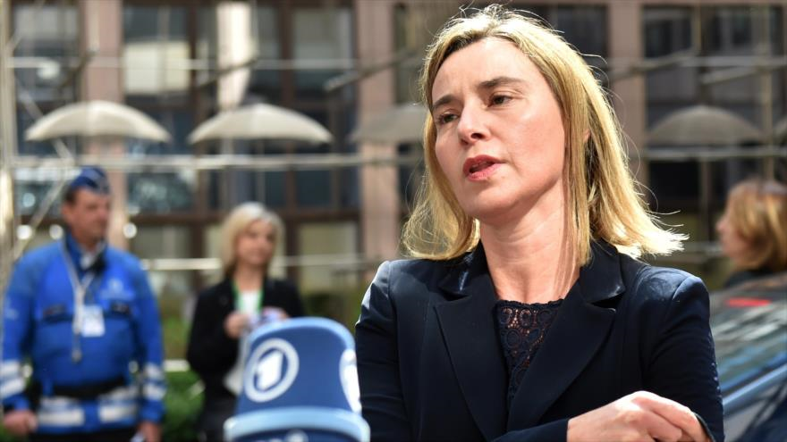 La jefa de la Diplomacia de la Unión Europea, Federica Mogherini