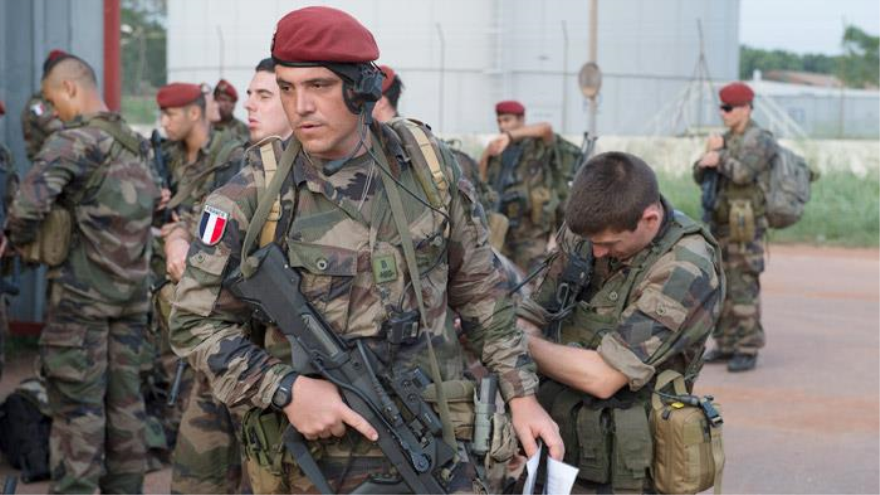 Soldados franceses en la República Centroafricana