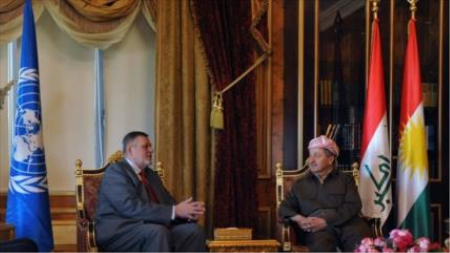 Ján Kubiš se reúne con el mandatario del Kurdistán iraquí, Masud Barzani