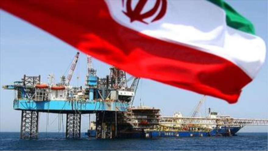 Una plataforma petrolífera en el sur de Irán.