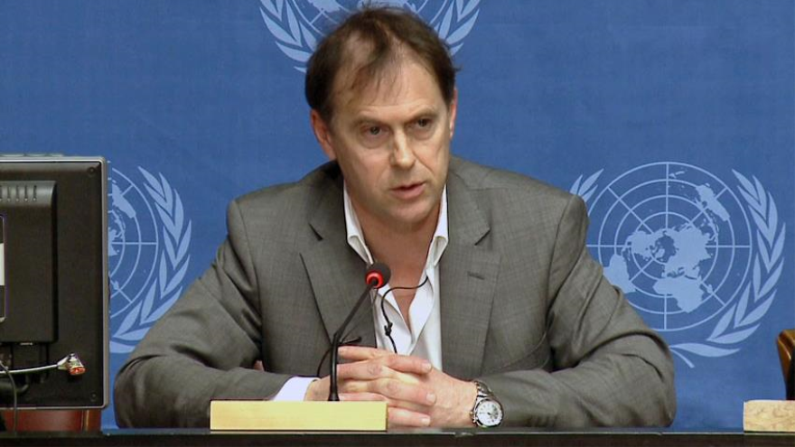 Portavoz de la oficina del Alto Comisionado de Naciones Unidas para los Derechos Humanos (ACNUDH), Rupert Colville