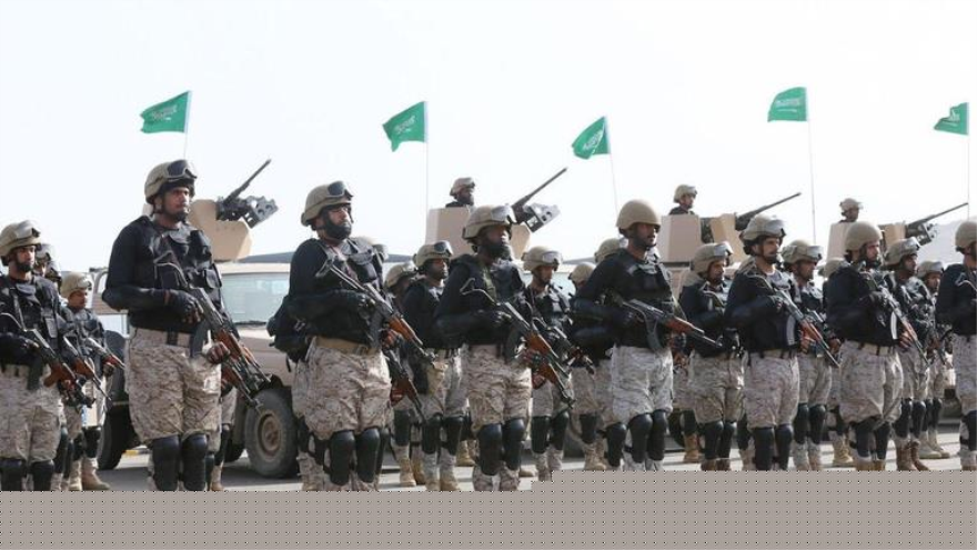 Soldados del Ejército saudí