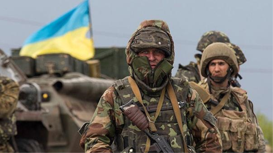 Soldados del Ejército ucraniano.