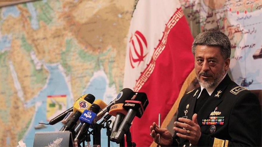 El comandante de la Fuerza Naval del Ejército iraní, el contralmirante Habibolá Sayari