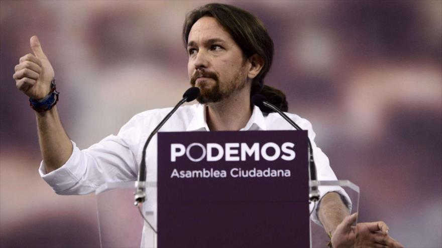 Pablo Iglesias, el líder del partido Podemos de España.