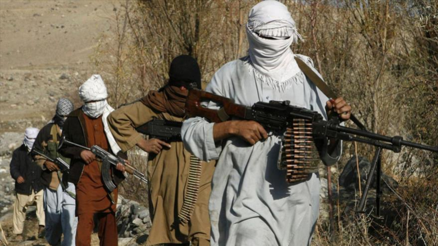 Insurgentes del grupo Talibán en Afganistán
