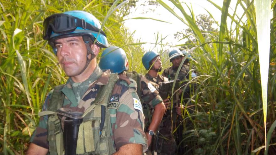 Los cascos azules de la Misión de Naciones Unidas en la República Democrática del Congo (MONUSCO).