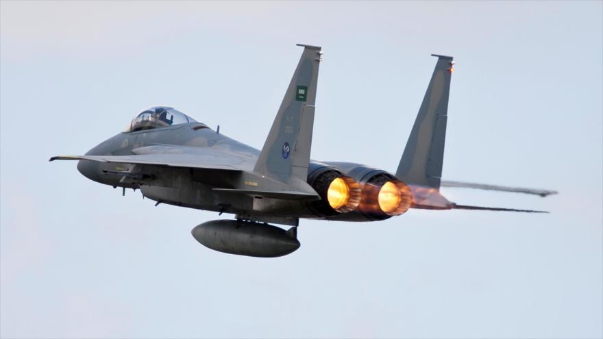 Un F-15 Eagle de la Real Fuerza Aérea Saudí