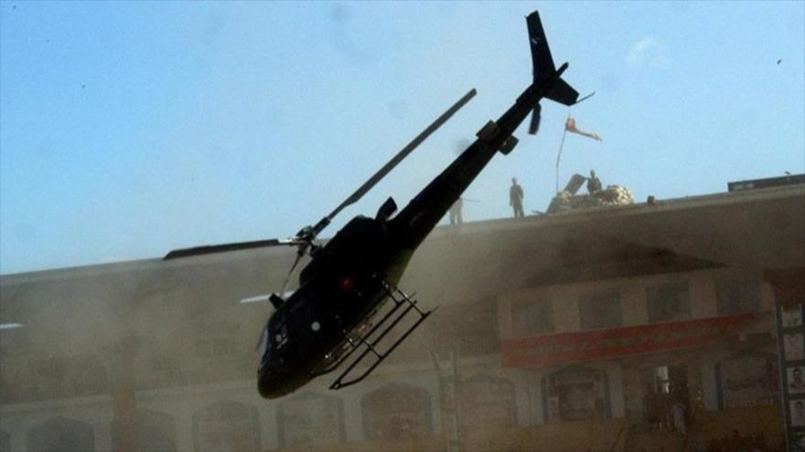Un helicóptero siniestrado en Paquistán