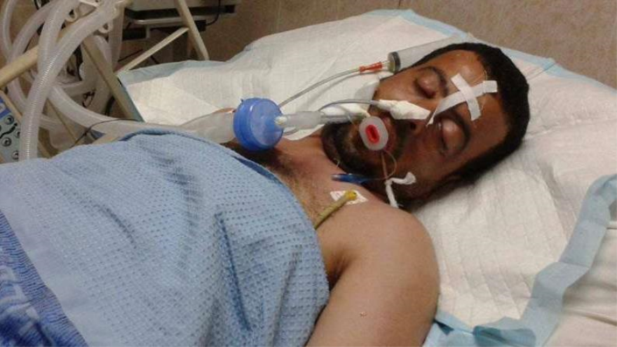 Rami Kamal Shalamish, un preso palestino que muere debido a negligencia médica en Cisjordania. 9 de mayo de 2015