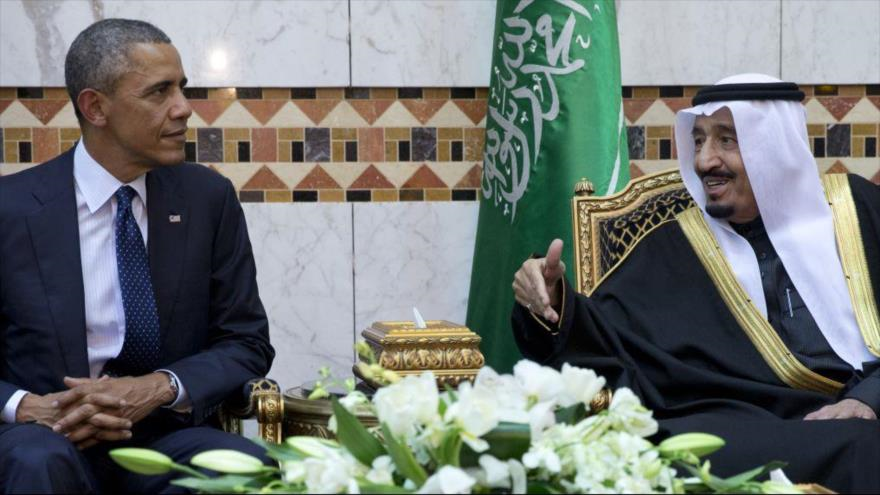 Reunión entre Obama y el rey saudí, Salman bin Abdelaziz Al Saud en Riad. 27 de enero de 2015